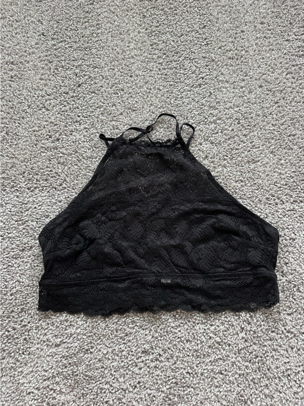 Lace High-Neck Bralette